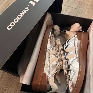 Coolway Metallic Silver Sneakers